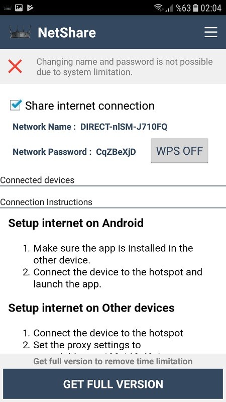 Android Telefon WiFi Tekrarlayici uygulamasi