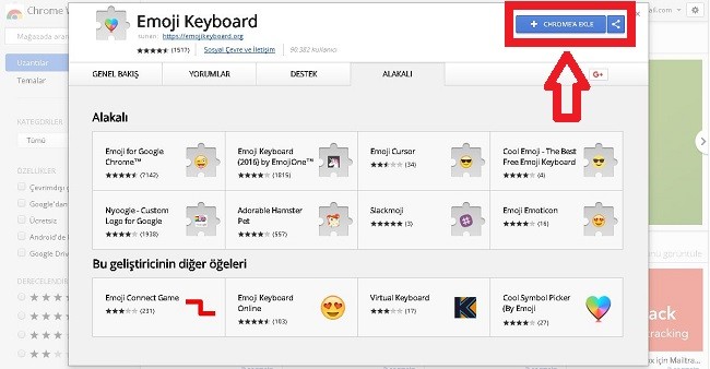 Chrome Emoji Klavye