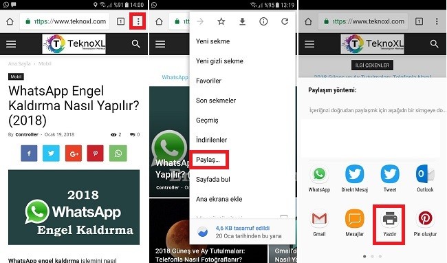 Chrome wrb sayfasi pdf olarak kaydetme