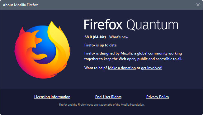 Firefox 58