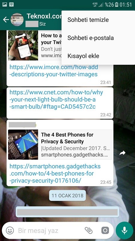 Whatsapp sohbet e-posta ile gonderme-3