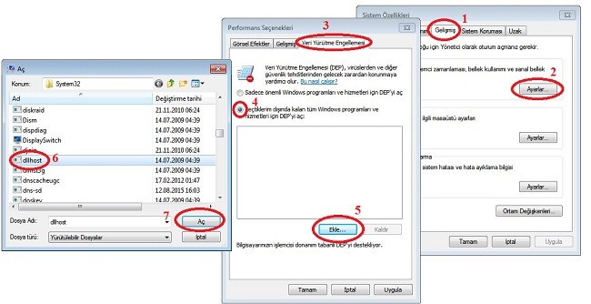 dllhost hatasi