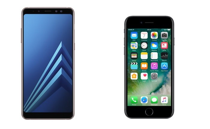 iPhone 7 ve Galaxy A8+ (2018) Karşılaştırma