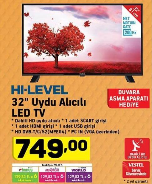 A101 Hi-Level 32 inç LED TV