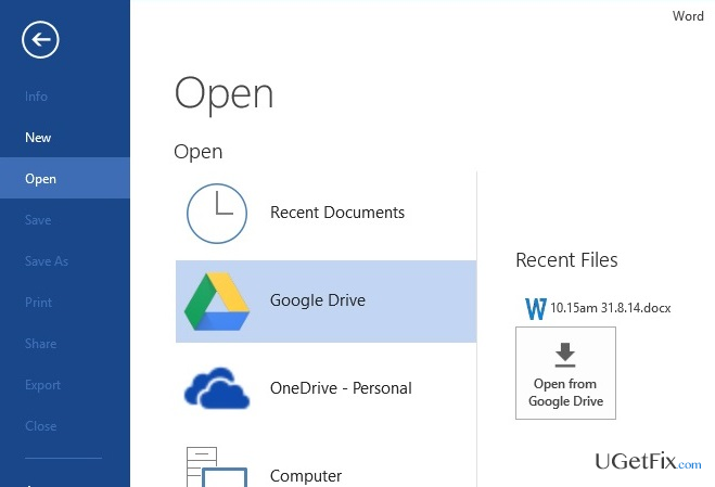 Google Drive Windows 10