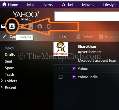 Yahoo Mail Kişileri İçe Aktar