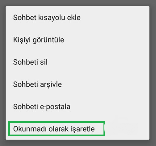 Facebook Okunmamış Olarak İşaretle