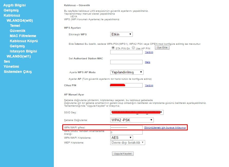 WİFİ Şifresi 