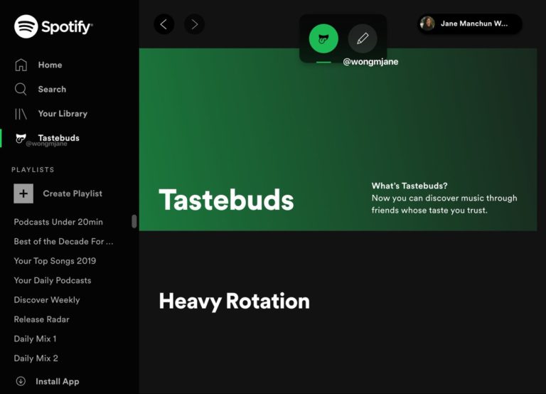 Spotify Yeni Tastebuds özelliği