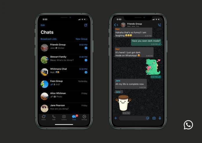 WhatsApp iPhone Karanlık Mod